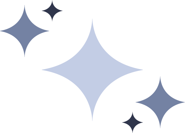 Bild von Sternen in verschiedenen Größen und Farben